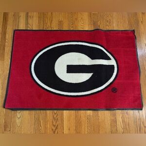 University of Georgia Bulldogs area rug mat 34” x 34.5”